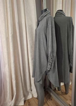 Удлинённая рубашка 👕, туника оверсайз 6