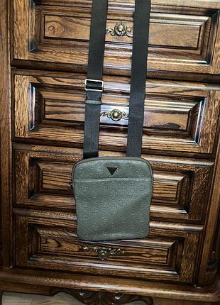 Чоловіча сумка через плече (месенджер/кросбоді) guess eco — оригінал