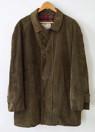 Мужское винтажное вельветовое полупальто aquascutum corduroy coat made in england (xl)