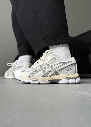 😍 женские кроссовки asics gel-nyc 2055 beige/grey