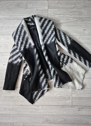 Кардиган zara асимметричный шерсть