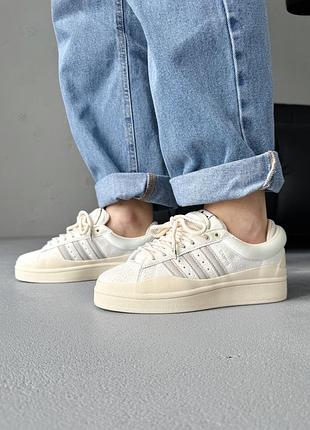Кроссовки женские adidas campus x bad bunny beige