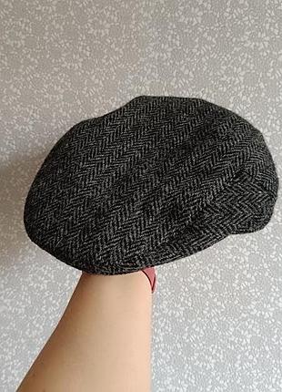 Кепка восьмиклинка палиганка хуліганка жиганка harris tweed 100% вовна