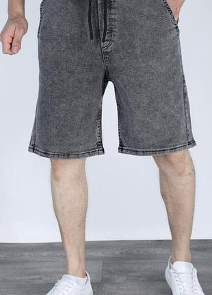 Чоловічі джинсові шорти сірі,32 розмір baggy_bluenil (9957)