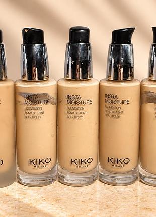 Тональна основа kiko milano insta moisture foundation spf 25, 30 мл