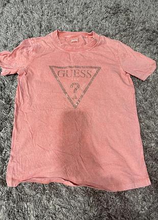 Футболка жіноча guess коралова розмір м