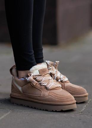 Осінні кросівки для дівчини ugg lowmel sneaker beige
