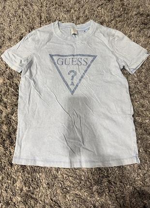 Футболка жіноча guess блакитна, розмір m
