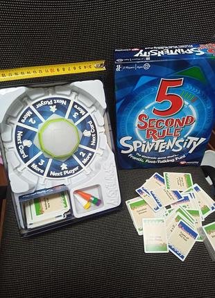 Настольная игра 5 second rule spintensity (производитель playmonster / interplay) с электронным таймером, 2