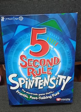 Настольная игра 5 second rule spintensity (производитель playmonster / interplay) с электронным таймером,