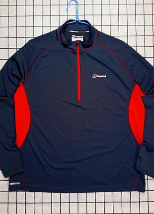 Лонгслив berghaus argentium 1/4 zip термо.