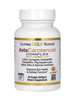Astacarotenoid, комплекс із лютеїном, лікопіном, астаксантином і вітаміном а, 30 вегетаріанських капсул