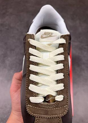 Кросівки nike cortez brown white 4