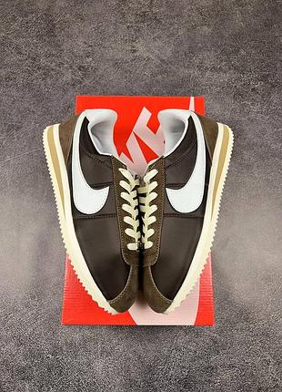Кросівки nike cortez brown white