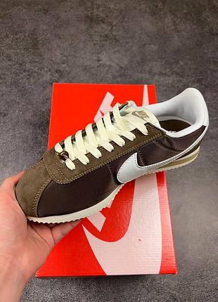 Кросівки nike cortez brown white 5
