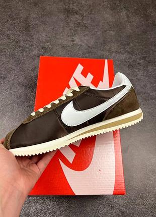 Кросівки nike cortez brown white 6