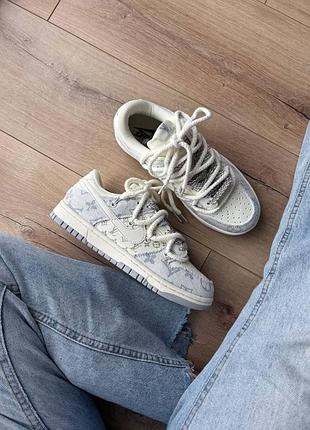 Кроссовки женские и мужские найк nike sb dunk low x louis vuitton