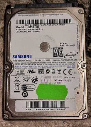 100% hdd 2.5 320 гб samsung 5400 68.1/72.1 жорсткий диск hm321hi/s11 самсунг