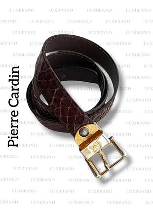 Ремень винтаж кожа питона pierre cardin snake leather