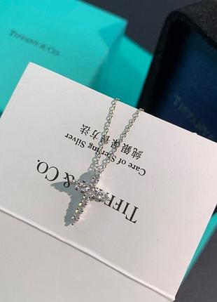 Хрестик tiffany co підвіска