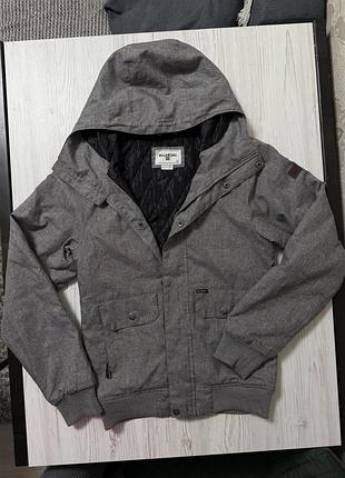 Куртка-бомбер billabong all day 10k з капюшоном, розмір xs (меланж)