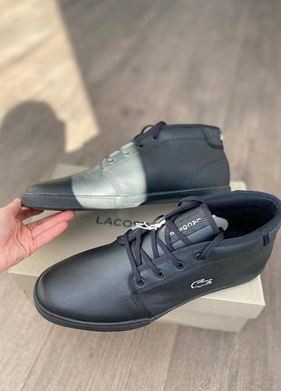 Кеді високі шкіряні оригінал lacoste рр.47 4