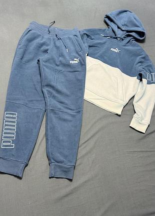 Спортивный костюм женский puma power winterized evening sky синий