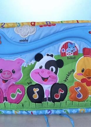 Музичний розвиваючий килимок fisher-price «ферма» шведською мовою