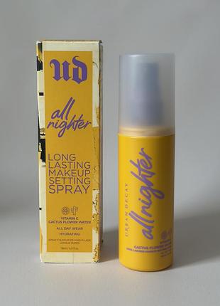 Urban decay - all nighter vitamin c hydrating makeup setting spray - зволожувальний спрей для фіксації макіяжу,