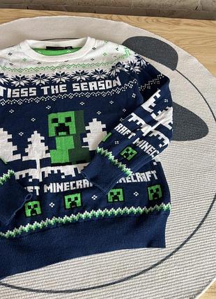 Новорічний светр minecraft 4