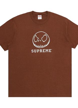 Оригінальна оверсайз футболка  supreme skeleton tee