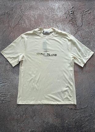 Футболка stone island 2100001 combed organic cotton jersey