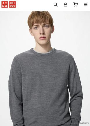 Вовняний джемпер светр uniqlo