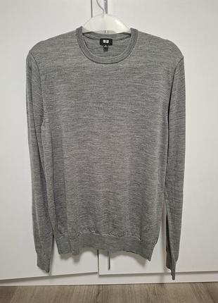 Светр чоловічий uniqlo сірий 4