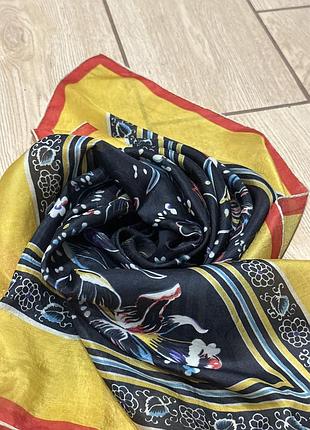 Шовкова хустка в квіти 4