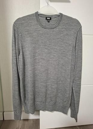 Светр чоловічий uniqlo сірий 6