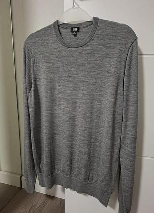 Светр чоловічий uniqlo сірий 2
