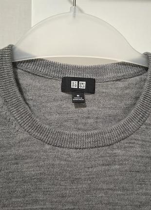 Светр чоловічий uniqlo сірий 3