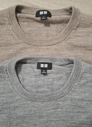 Светр чоловічий uniqlo сірий 9
