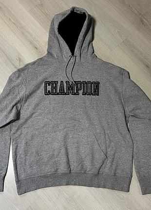 Класичне сіре худі champion (authentic athleticwear)