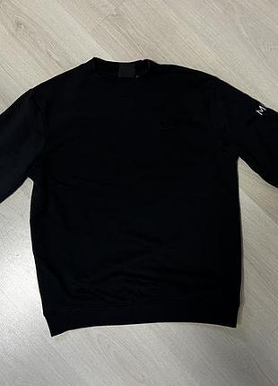Базовий чорний світшот у corporatewear з вишивкою «m&s»