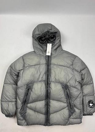Пуховик c.p. company x palace (чорний, сірий, хаккі)