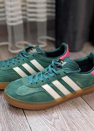 Кросівки чоловічі adidas gazelle зелені, розмір 42