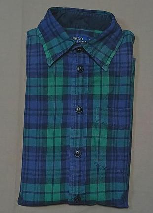 Воротник 34 см polo ralph lauren size xs фланелевая рубашка в клетку 100% cotton