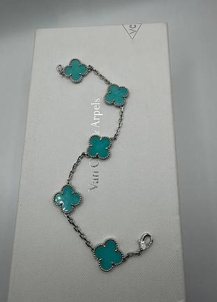 💎new💎брендовый браслет van cleef , vca, клевер, ван клиф ♥️♥️♥️с логотипом