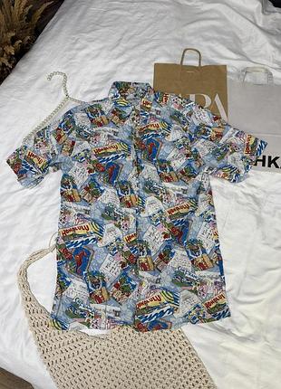 Яскрава чоловіча гавайська сорочка man's world з принтом honolulu / san diego