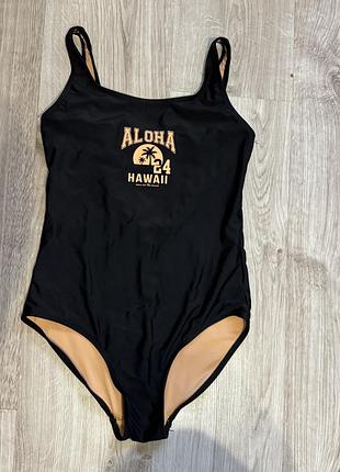 Підлітковий суцільний купальник aloha hawaii (розмір xs / 152-158)