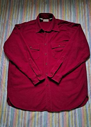 L.l.bean chamois cloth shirt чоловіча тепла фланелева сорочка.розмір xl