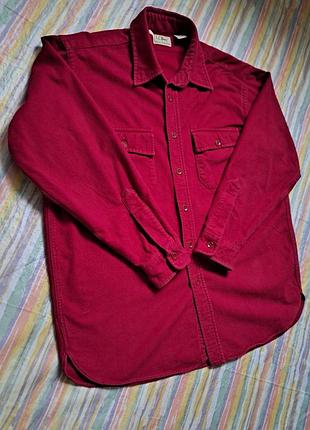 L.l.bean chamois cloth shirt чоловіча тепла фланелева сорочка.розмір xl 2
