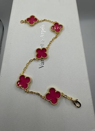 💎new collection💎брендовый браслет van cleef , vca, клевер, ван клиф ♥️♥️♥️с логотипом